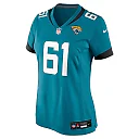 Zennovawear Women's Jacksonville Jaguars Jerome Carvin Teal Game Jersey
