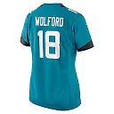 Zennovawear Women's Jacksonville Jaguars John Wolford Teal Team Game Jersey
