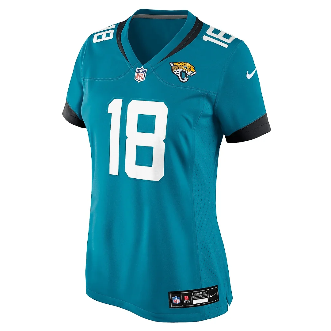 Zennovawear Women's Jacksonville Jaguars John Wolford Teal Team Game Jersey