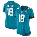 Zennovawear Women's Jacksonville Jaguars John Wolford Teal Team Game Jersey