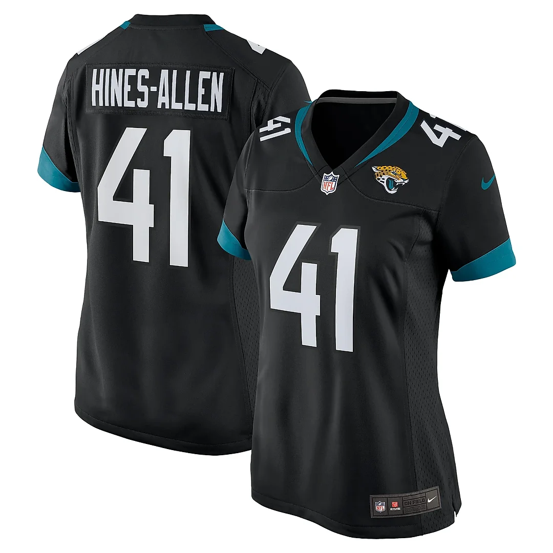 Zennovawear Women's Jacksonville Jaguars Josh Hines-Allen Black Alternate Player Game Jersey