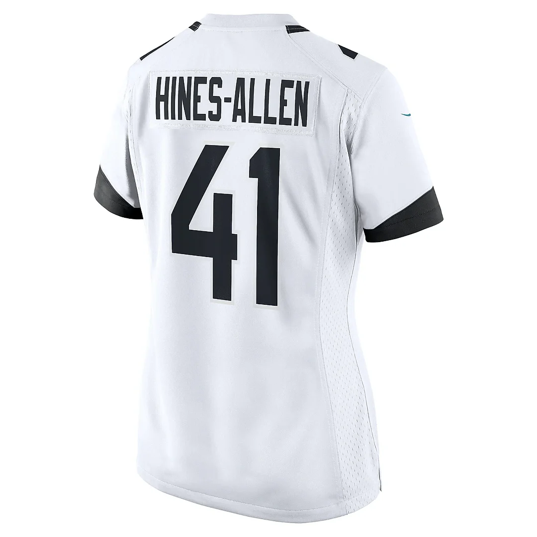 Zennovawear Women's Jacksonville Jaguars Josh Hines-Allen White Player Game Jersey
