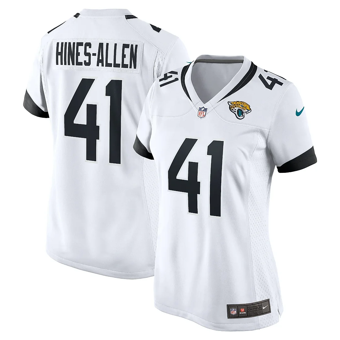 Zennovawear Women's Jacksonville Jaguars Josh Hines-Allen White Player Game Jersey