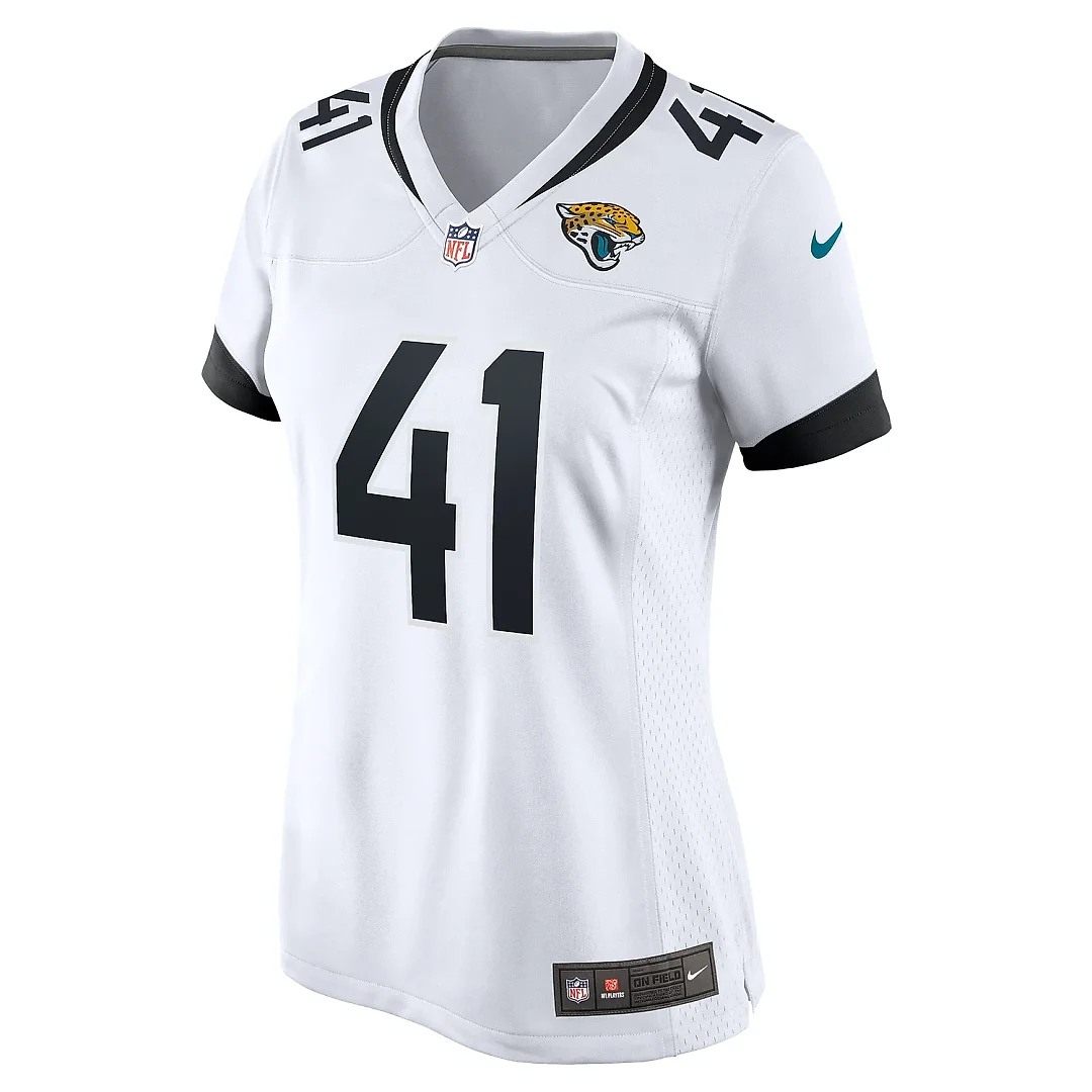 Zennovawear Women's Jacksonville Jaguars Josh Hines-Allen White Player Game Jersey