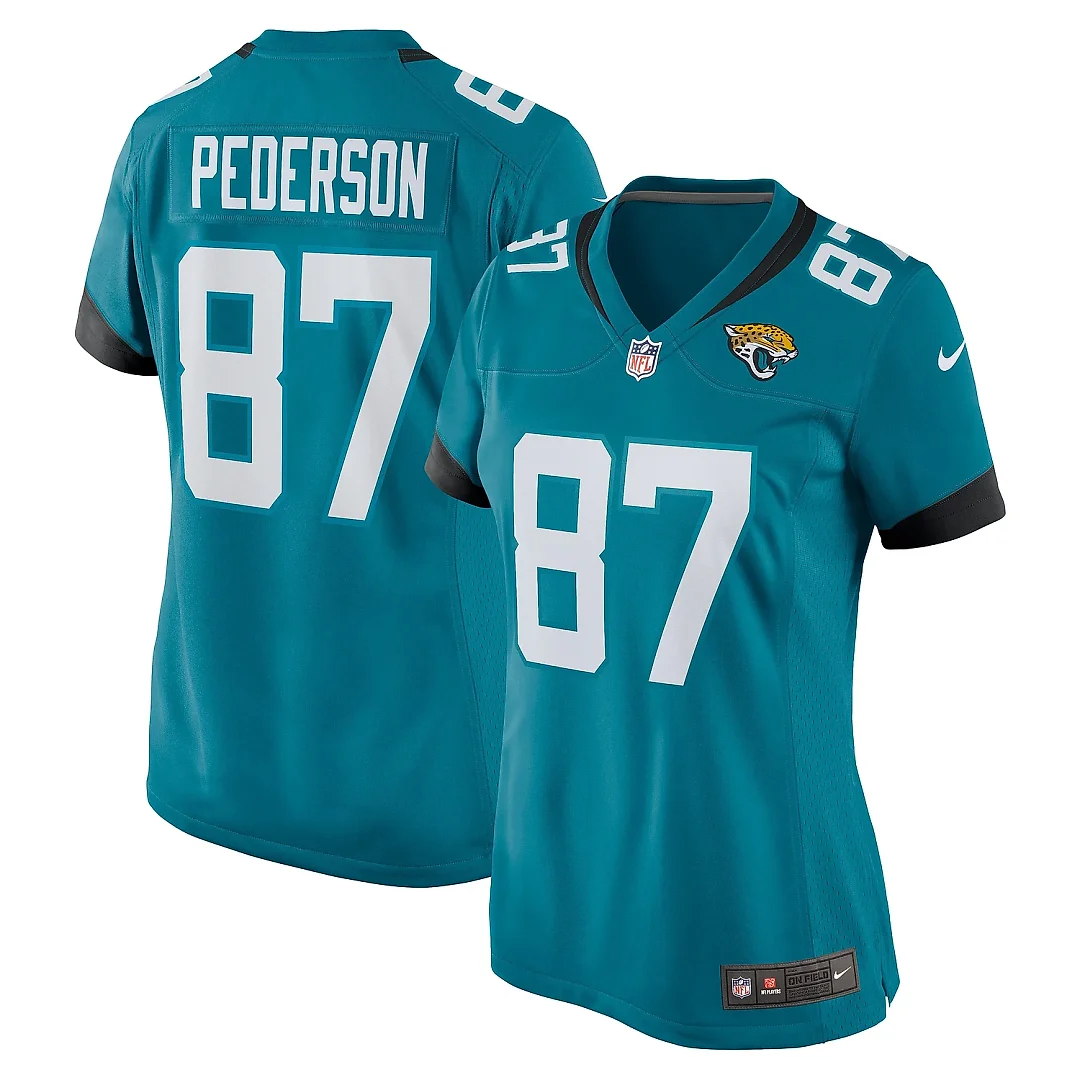 Zennovawear Women's Jacksonville Jaguars Josh Pederson Teal Team Game Jersey