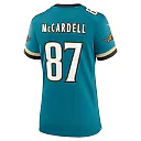 Zennovawear Women's Jacksonville Jaguars Keenan McCardell Teal Prowler Throwback Retired Player Game Jersey