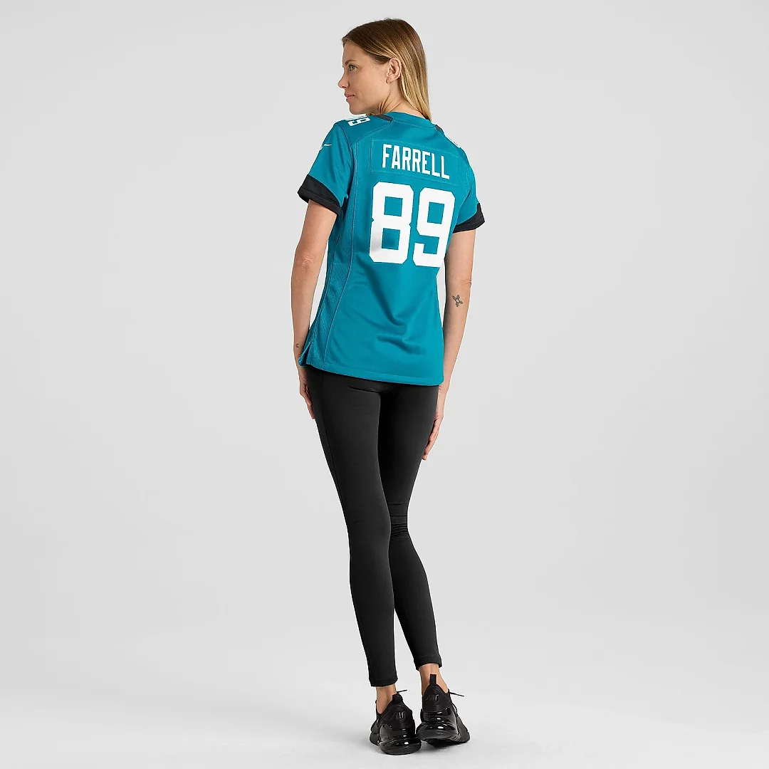 Zennovawear Women's Jacksonville Jaguars Luke Farrell Teal Game Jersey