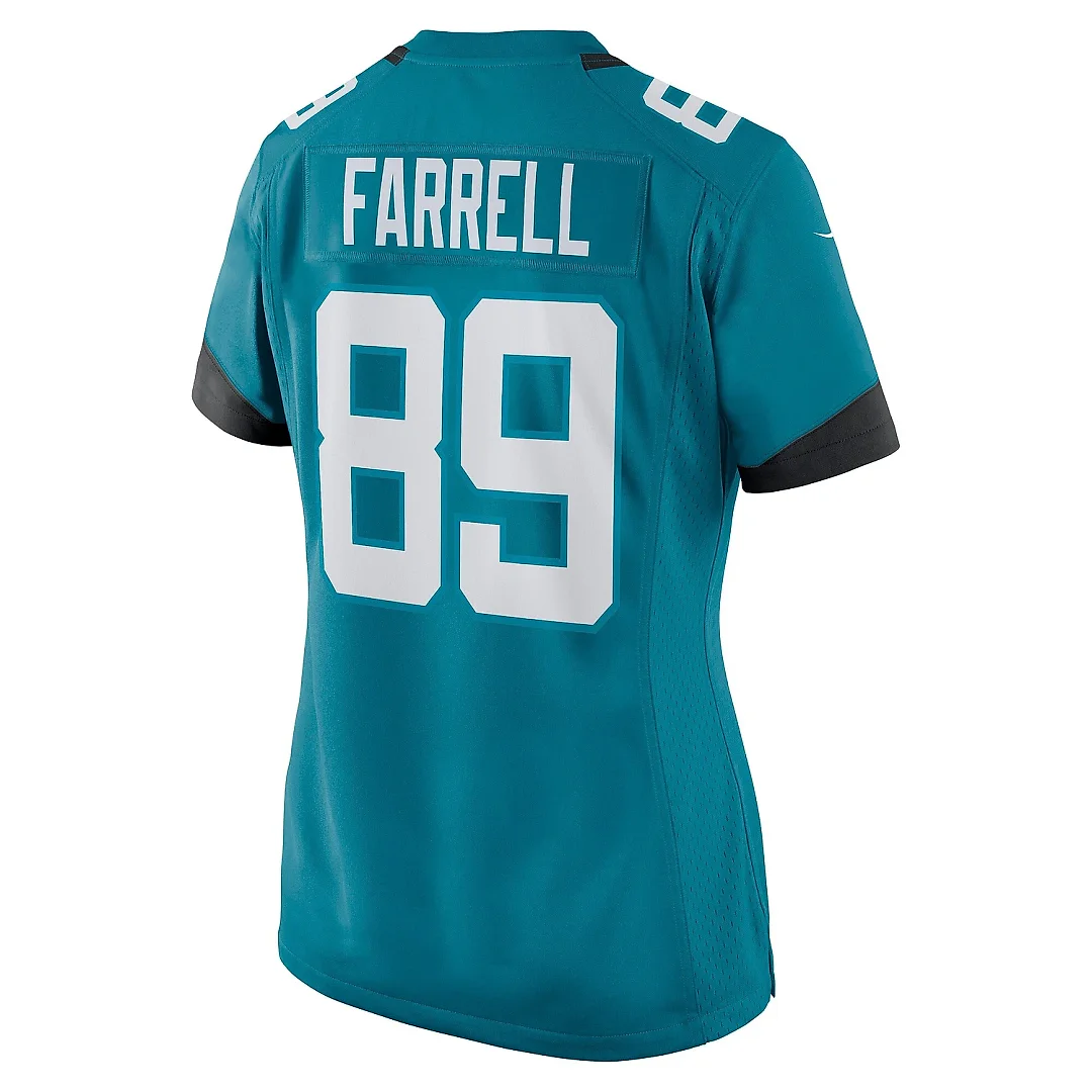 Zennovawear Women's Jacksonville Jaguars Luke Farrell Teal Game Jersey