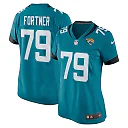 Zennovawear Women's Jacksonville Jaguars Luke Fortner Teal Game Jersey