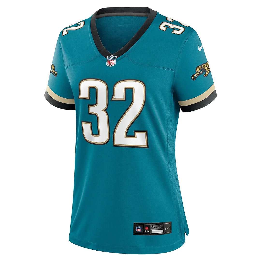 Zennovawear Women's Jacksonville Jaguars Maurice Jones-Drew Teal Prowler Throwback Retired Player Game Jersey