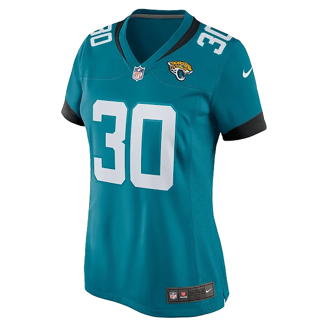 Zennovawear Women's Jacksonville Jaguars Montaric Brown Teal Game Player Jersey