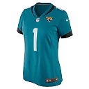 Zennovawear Women's Jacksonville Jaguars Number 1 Mom Teal Game Jersey
