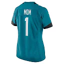 Zennovawear Women's Jacksonville Jaguars Number 1 Mom Teal Game Jersey