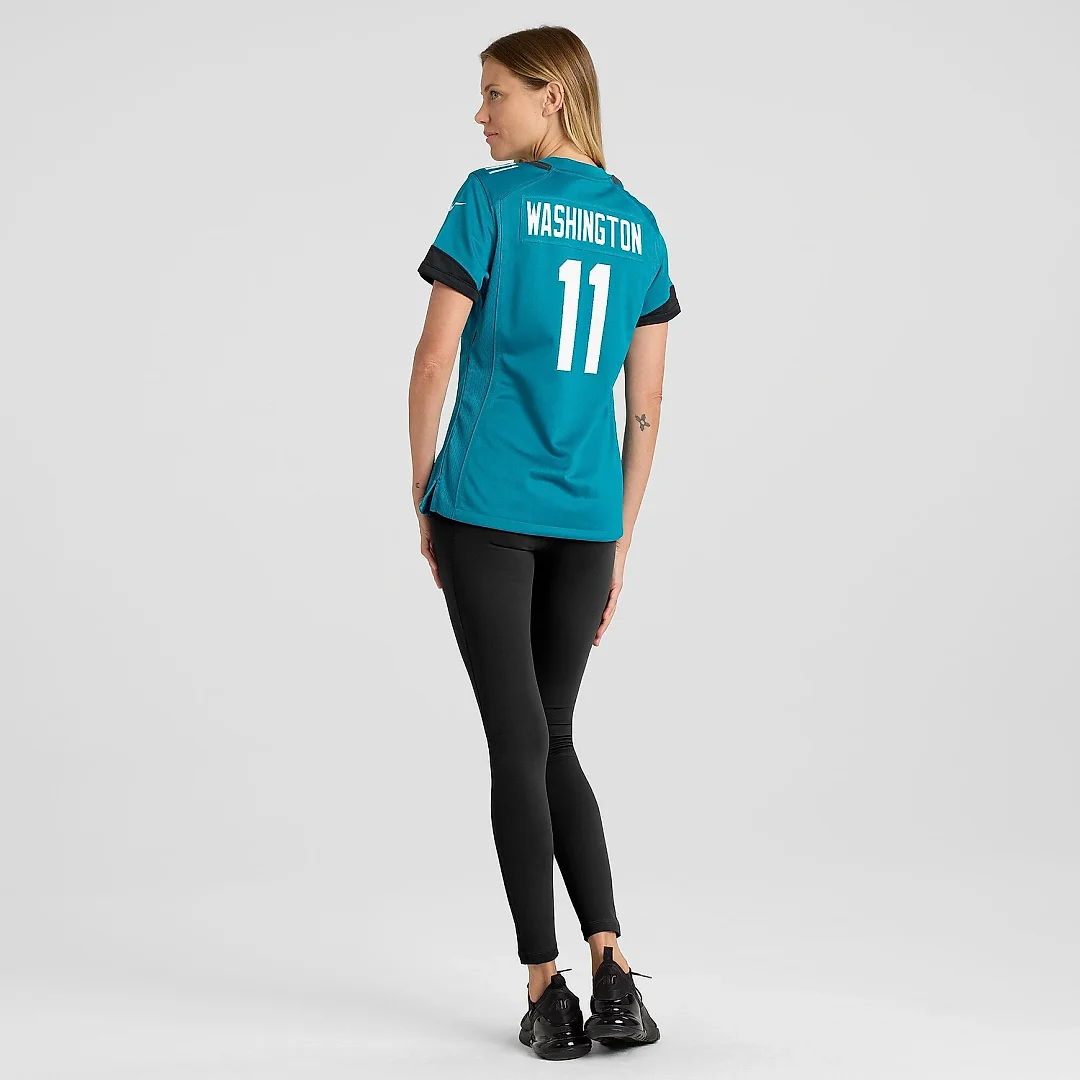 Zennovawear Women's Jacksonville Jaguars Parker Washington Teal Team Game Jersey