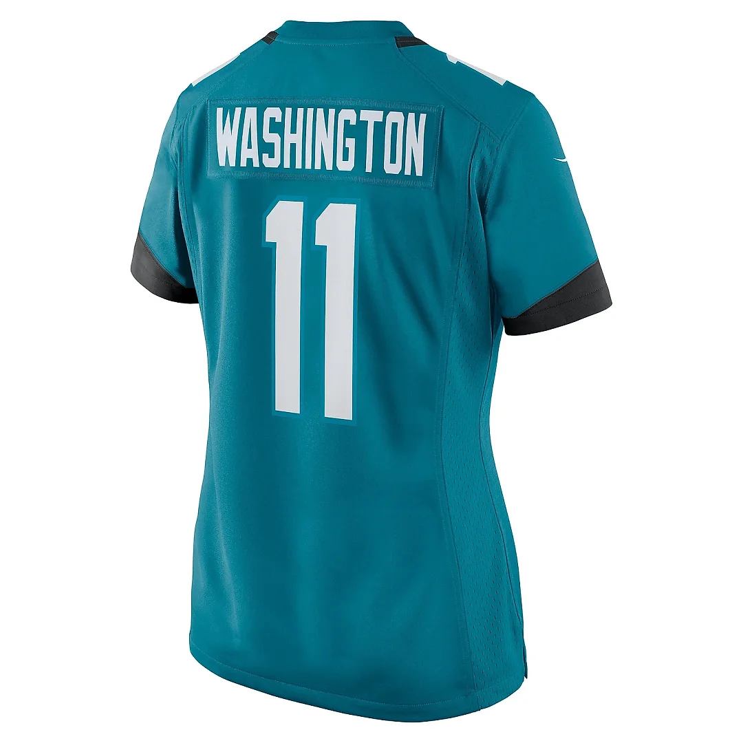 Zennovawear Women's Jacksonville Jaguars Parker Washington Teal Team Game Jersey
