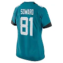 Zennovawear Women's Jacksonville Jaguars R. Jay Soward Teal Retired Player Team Game Jersey