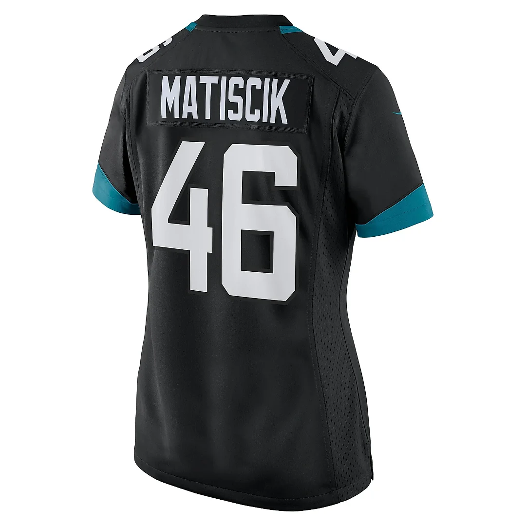 Zennovawear Women's Jacksonville Jaguars Ross Matiscik Black Game Jersey