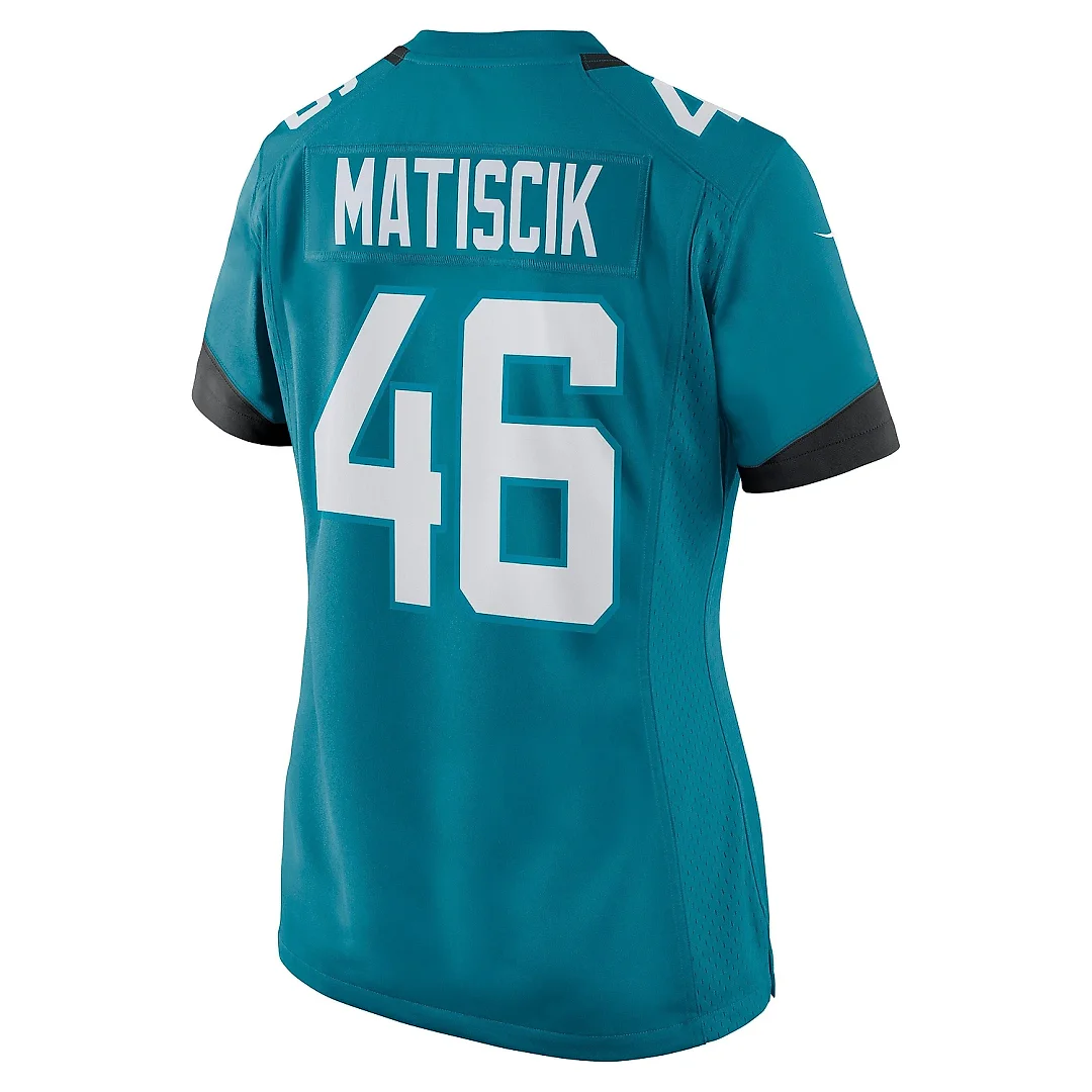 Zennovawear Women's Jacksonville Jaguars Ross Matiscik Teal Game Jersey