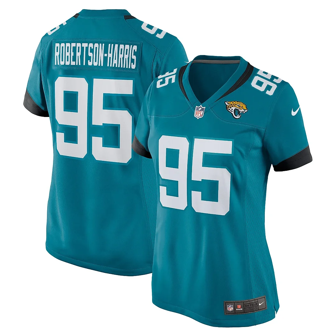 Zennovawear Women's Jacksonville Jaguars Roy Robertson-Harris Teal Game Jersey