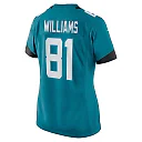 Zennovawear Women's Jacksonville Jaguars Seth Williams Teal Game Player Jersey