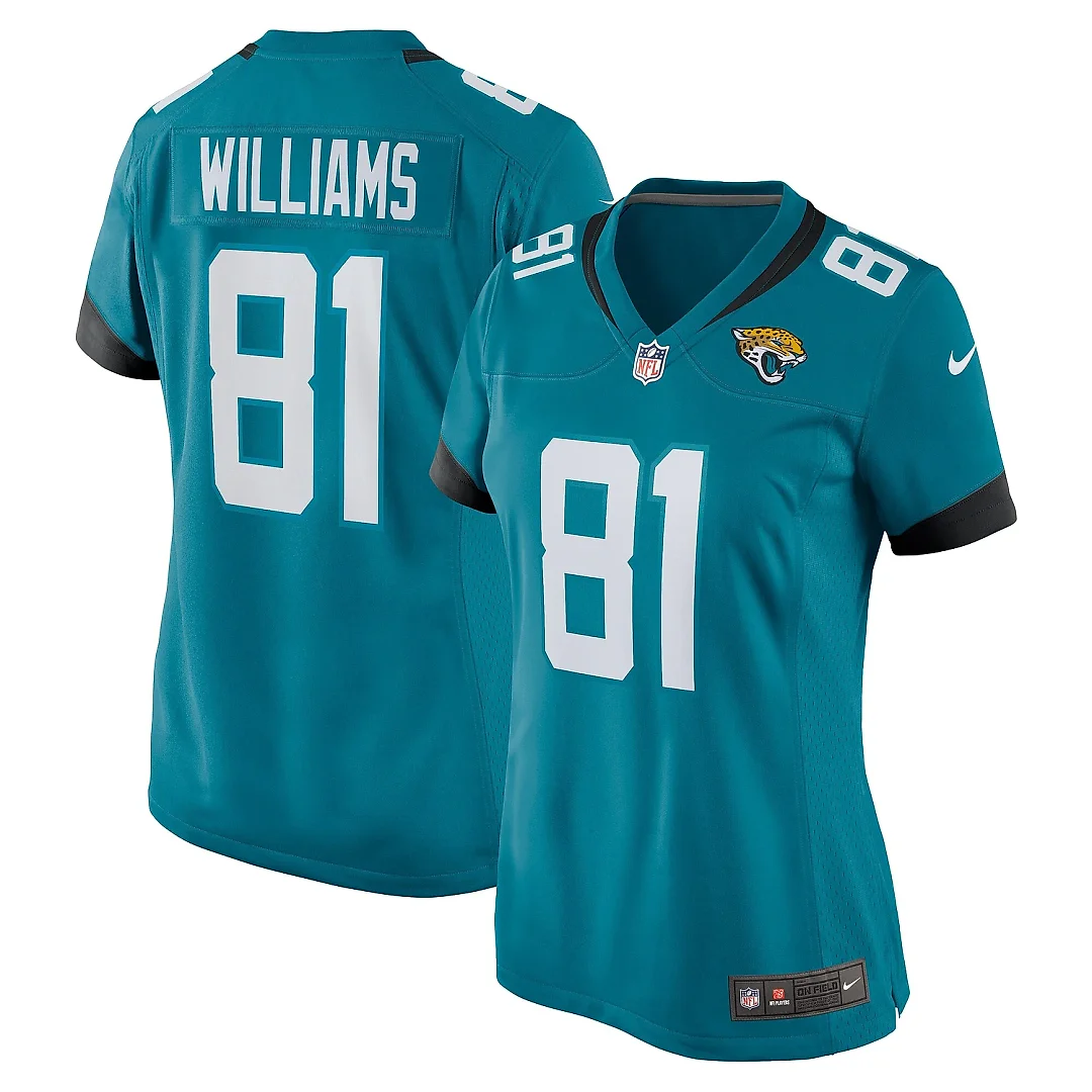 Zennovawear Women's Jacksonville Jaguars Seth Williams Teal Game Player Jersey