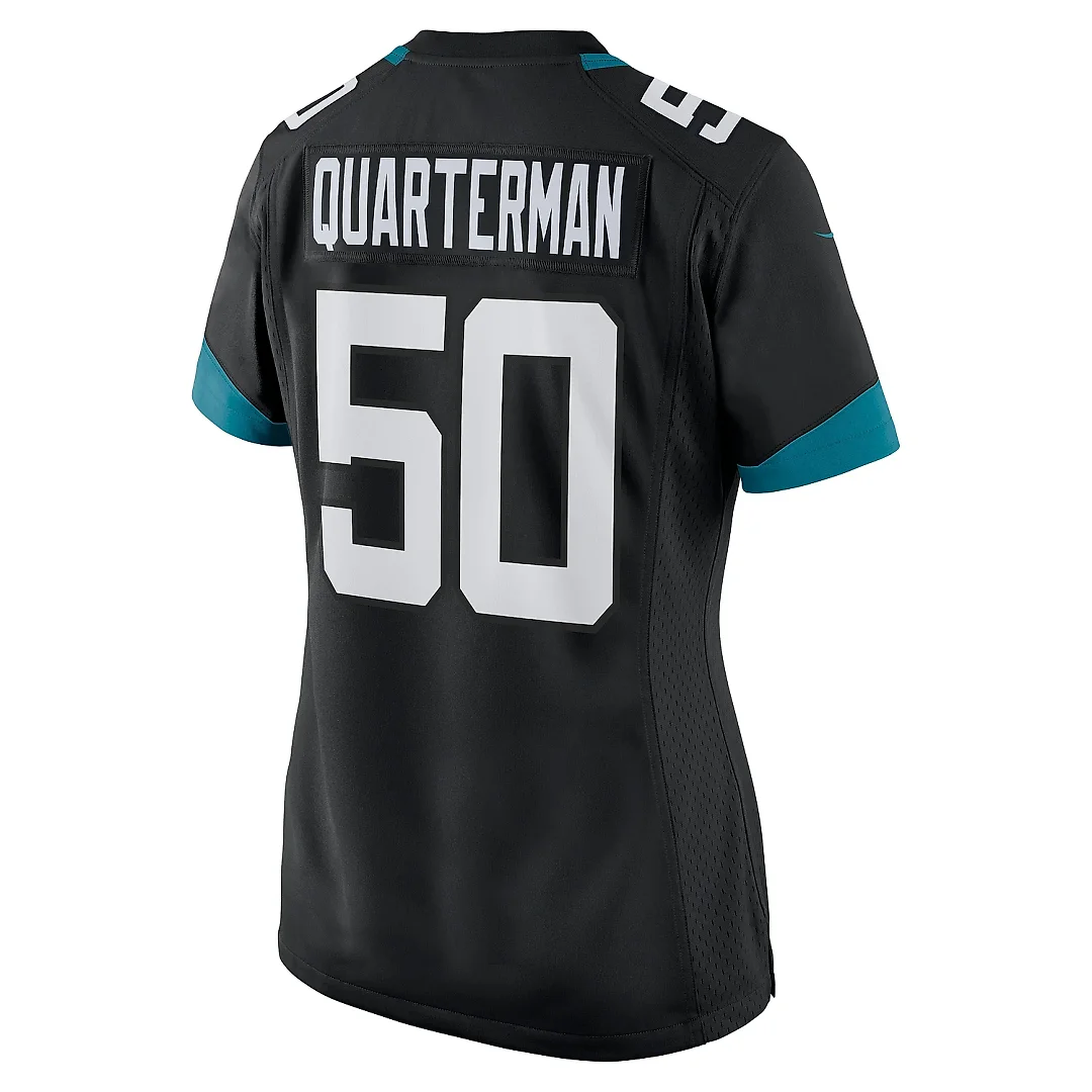 Zennovawear Women's Jacksonville Jaguars Shaquille Quarterman Black Game Jersey
