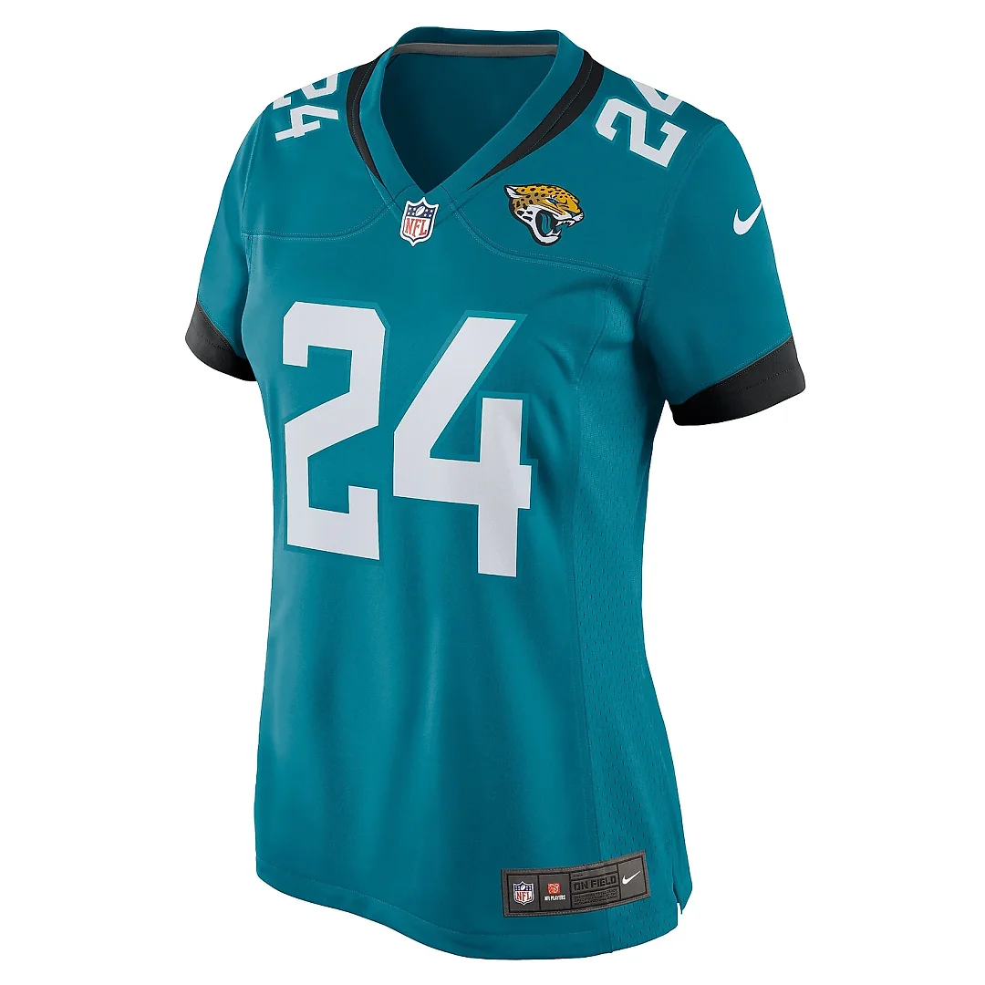 Zennovawear Women's Jacksonville Jaguars Snoop Conner Teal Game Player Jersey