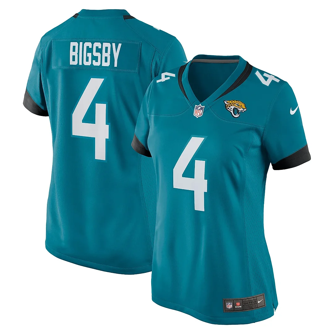 Zennovawear Women's Jacksonville Jaguars Tank Bigsby Teal Game Jersey