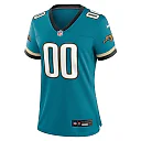 Zennovawear Women's Jacksonville Jaguars Teal Prowler Throwback Custom Game Jersey
