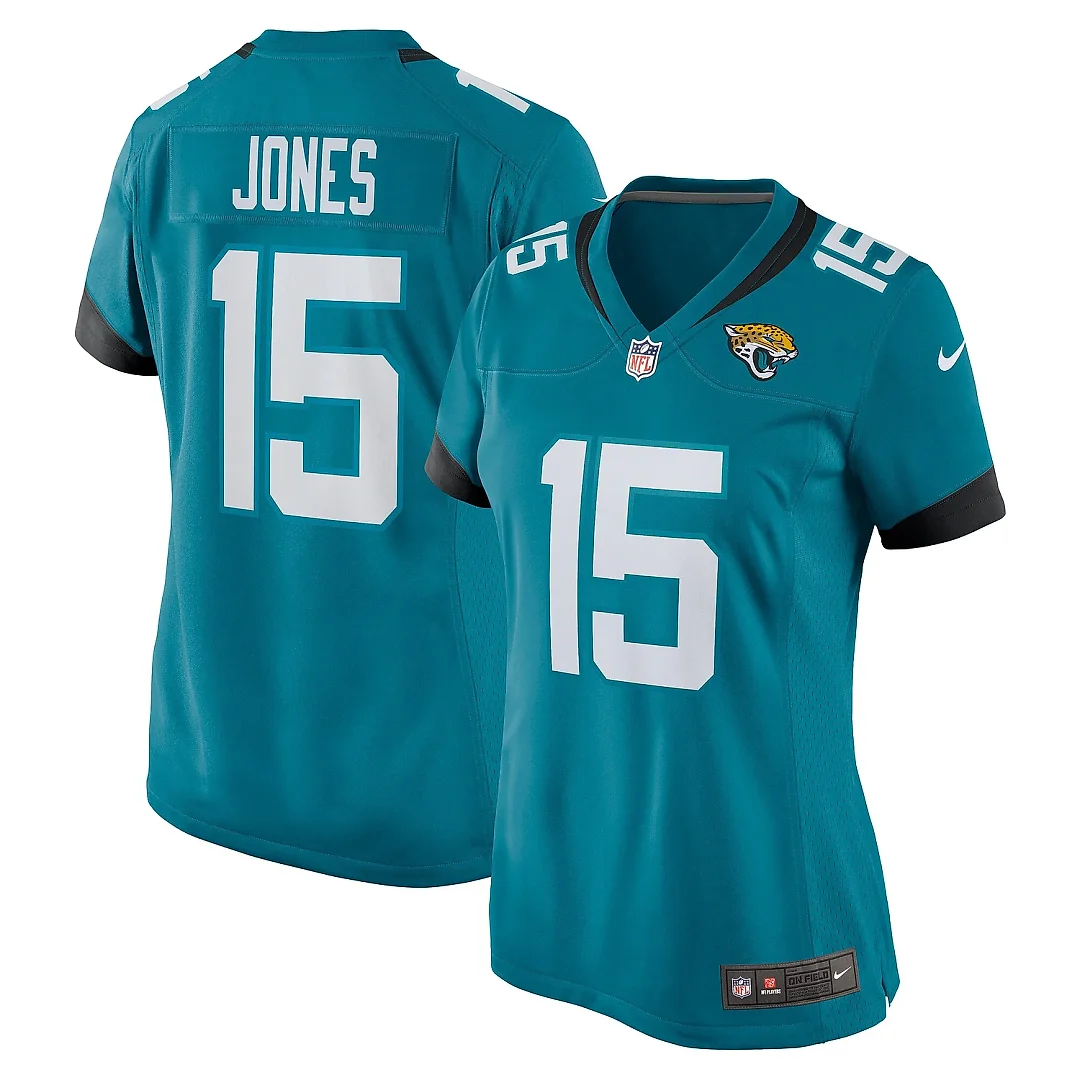 Zennovawear Women's Jacksonville Jaguars Tim Jones Teal Game Player Jersey