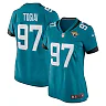 Zennovawear Women's Jacksonville Jaguars Tommy Togiai Teal Team Game Jersey