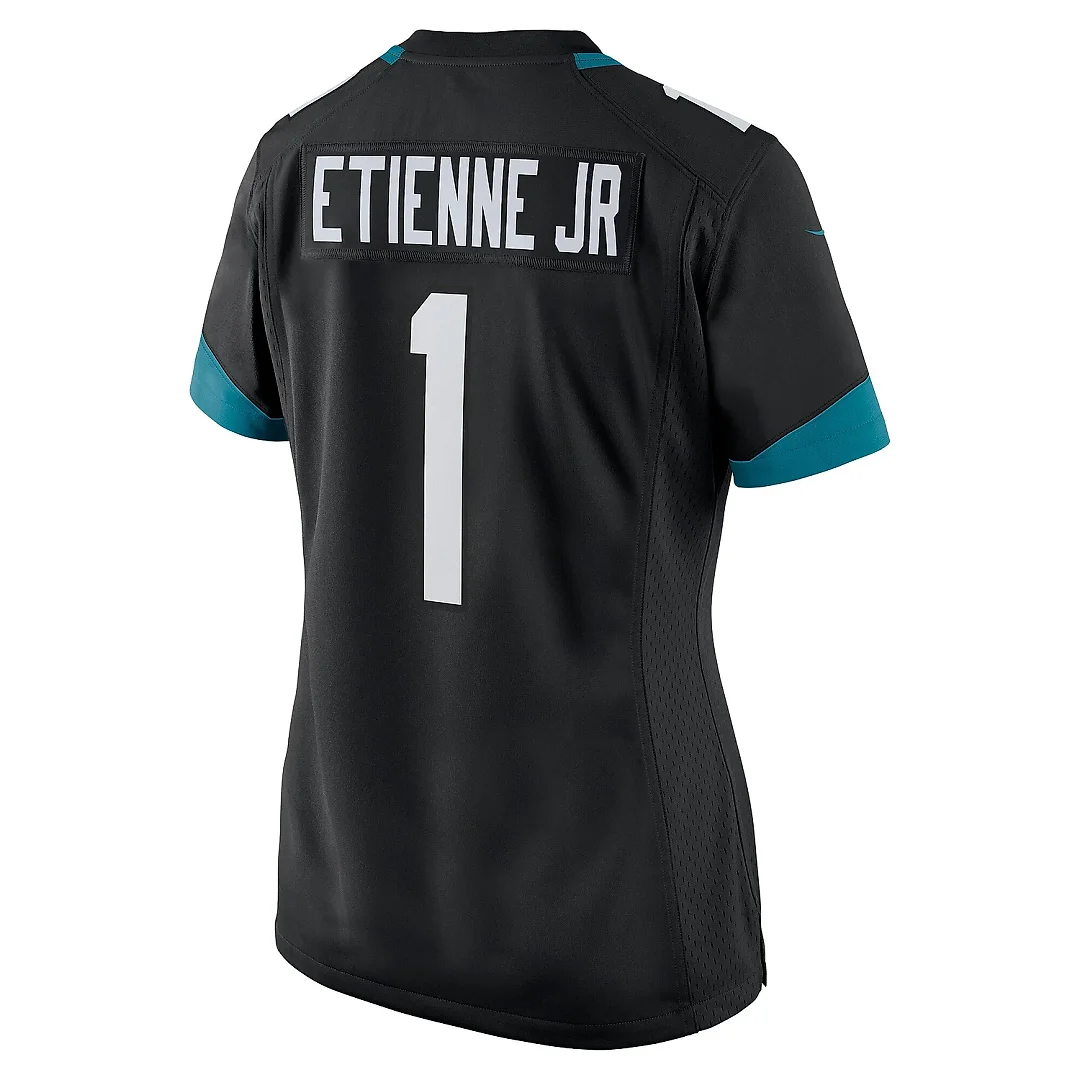 Zennovawear Women's Jacksonville Jaguars Travis Etienne Black Game Jersey