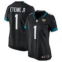 Zennovawear Women's Jacksonville Jaguars Travis Etienne Black Game Jersey