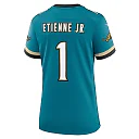 Zennovawear Women's Jacksonville Jaguars Travis Etienne Jr Teal Prowler Throwback Game Jersey