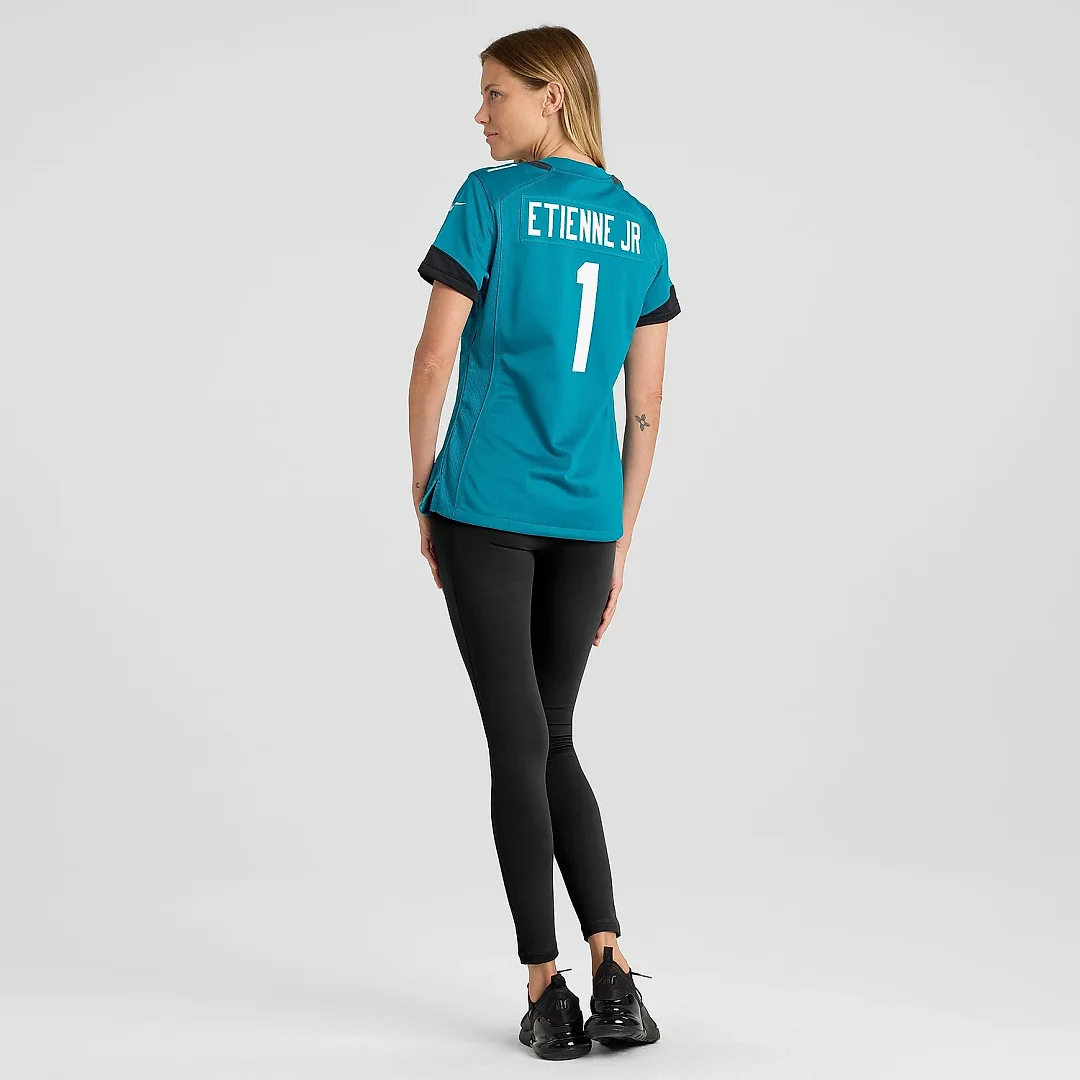 Zennovawear Women's Jacksonville Jaguars Travis Etienne Teal Game Jersey