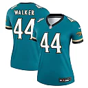 Zennovawear Women's Jacksonville Jaguars Travon Walker Prowler Throwback Teal Alternate Legend Player Performance Top