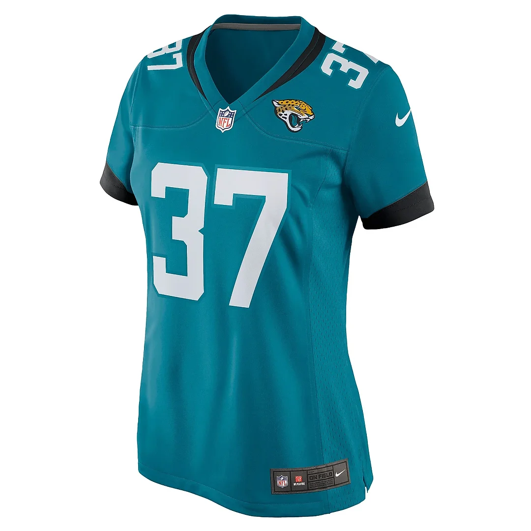 Zennovawear Women's Jacksonville Jaguars Tre Herndon Teal Game Jersey