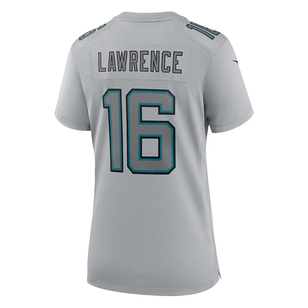Zennovawear Women's Jacksonville Jaguars Trevor Lawrence Gray Atmosphere Fashion Game Jersey