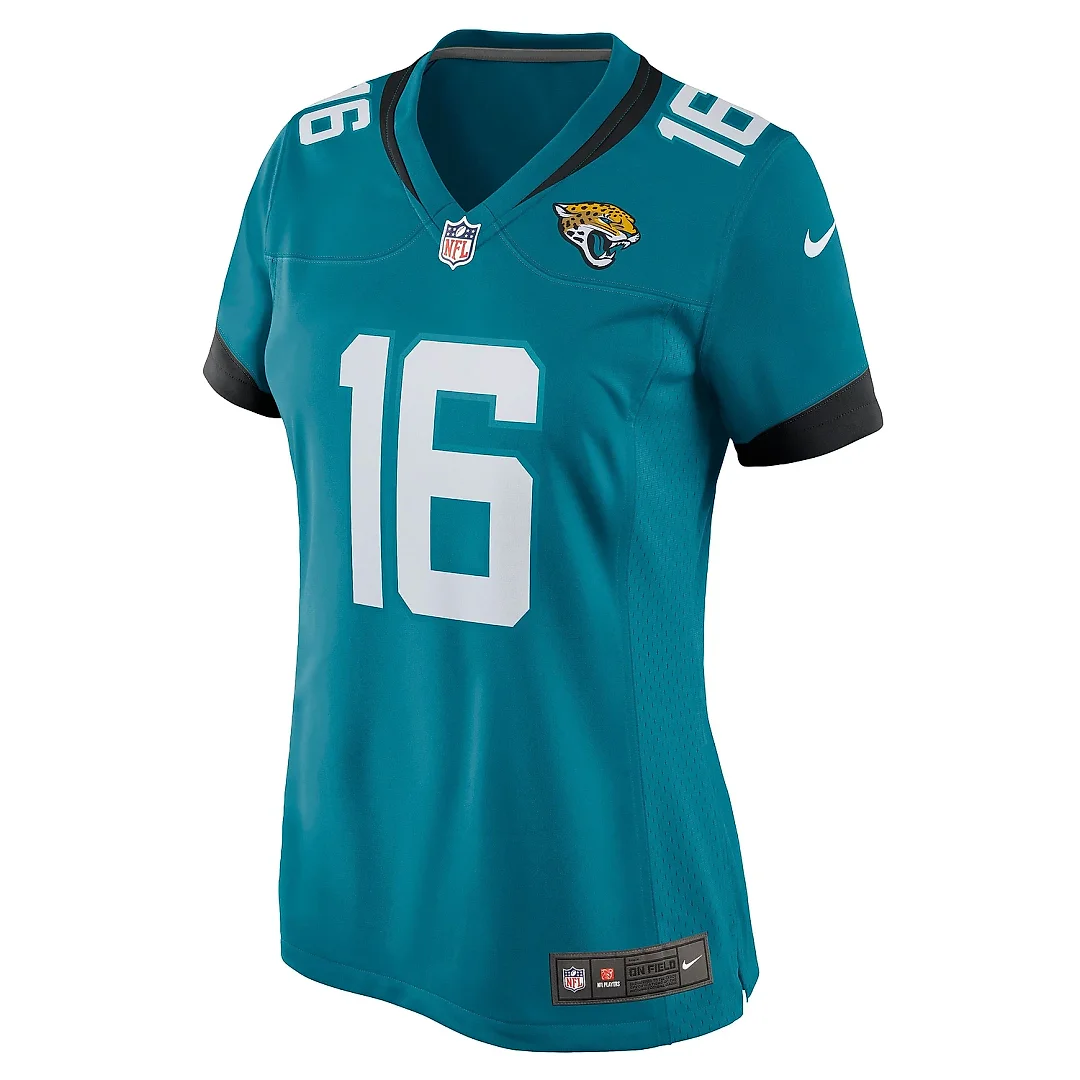 Zennovawear Women's Jacksonville Jaguars Trevor Lawrence Teal Game Jersey