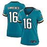 Zennovawear Women's Jacksonville Jaguars Trevor Lawrence Teal Prowler Throwback Game Jersey
