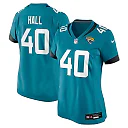 Zennovawear Women's Jacksonville Jaguars Tyler Hall Teal Team Game Jersey