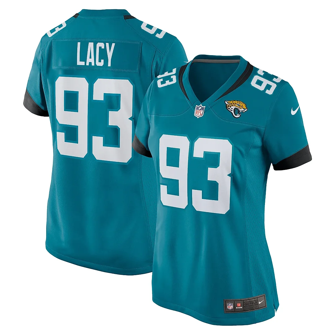 Zennovawear Women's Jacksonville Jaguars Tyler Lacy Teal Team Game Jersey