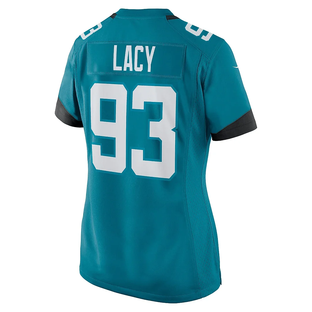 Zennovawear Women's Jacksonville Jaguars Tyler Lacy Teal Team Game Jersey