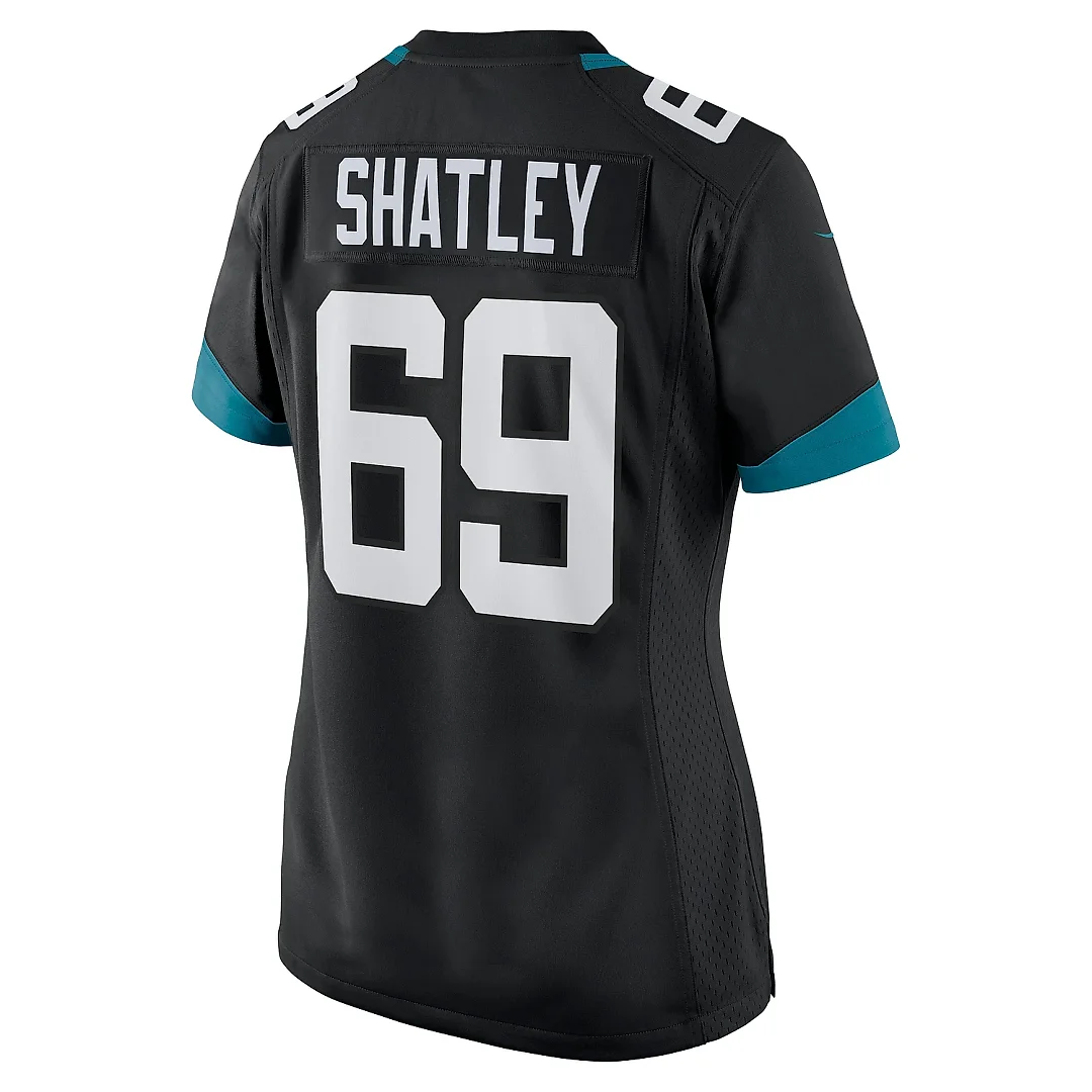 Zennovawear Women's Jacksonville Jaguars Tyler Shatley Black Game Jersey