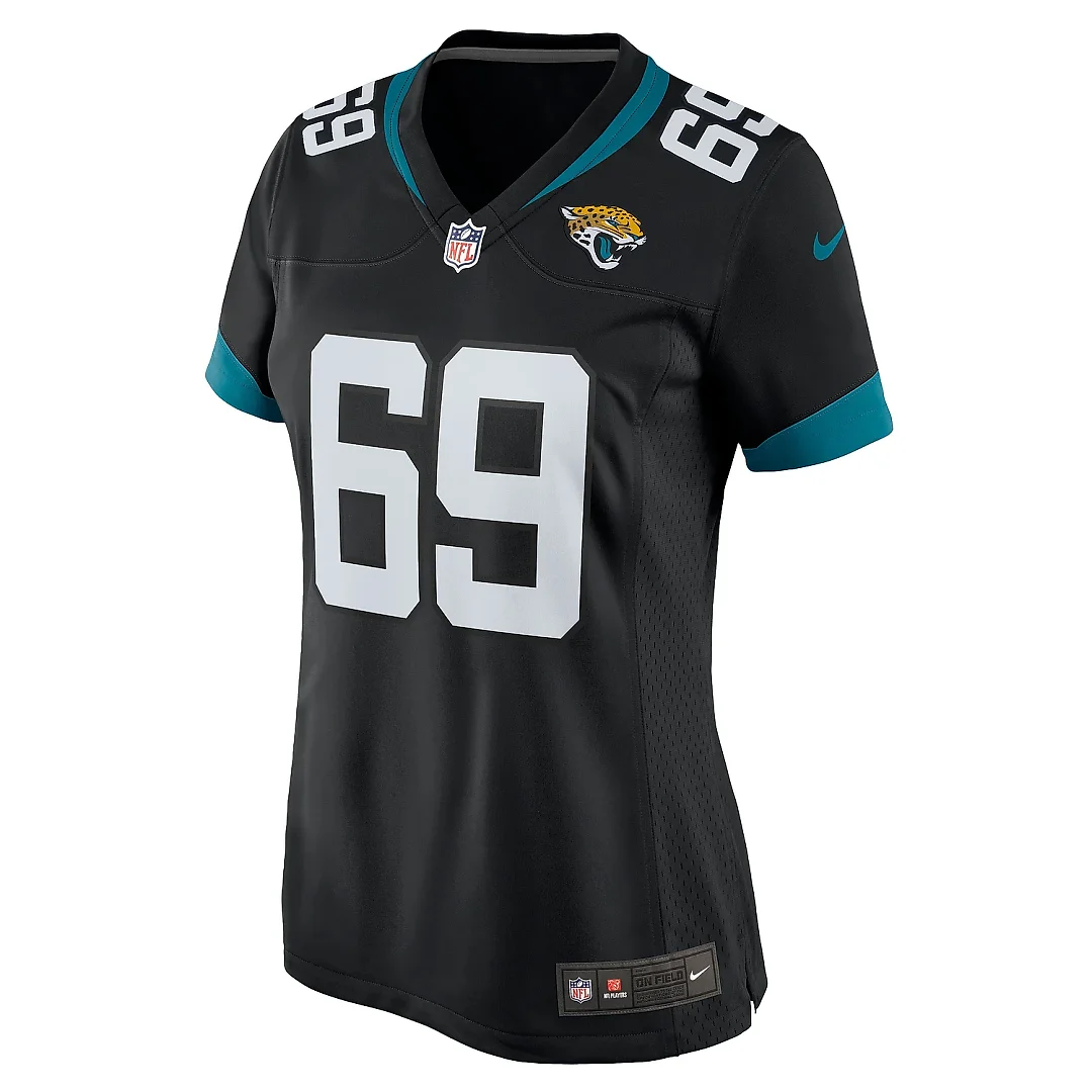 Zennovawear Women's Jacksonville Jaguars Tyler Shatley Black Game Jersey