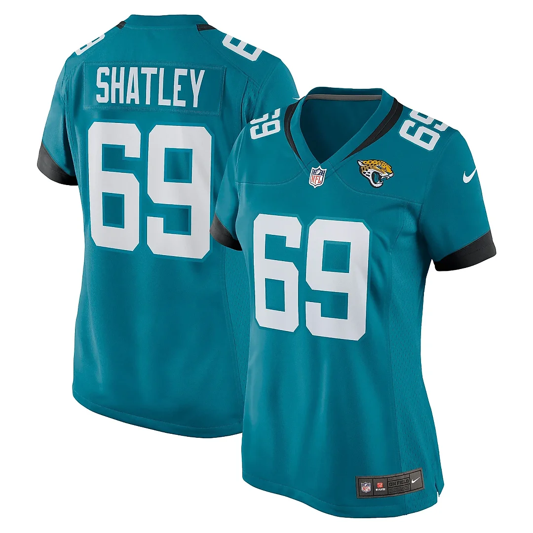 Zennovawear Women's Jacksonville Jaguars Tyler Shatley Teal Game Jersey
