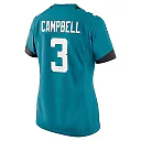 Zennovawear Women's Jacksonville Jaguars Tyson Campbell Teal Game Jersey