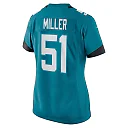 Zennovawear Women's Jacksonville Jaguars Ventrell Miller Teal Game Jersey