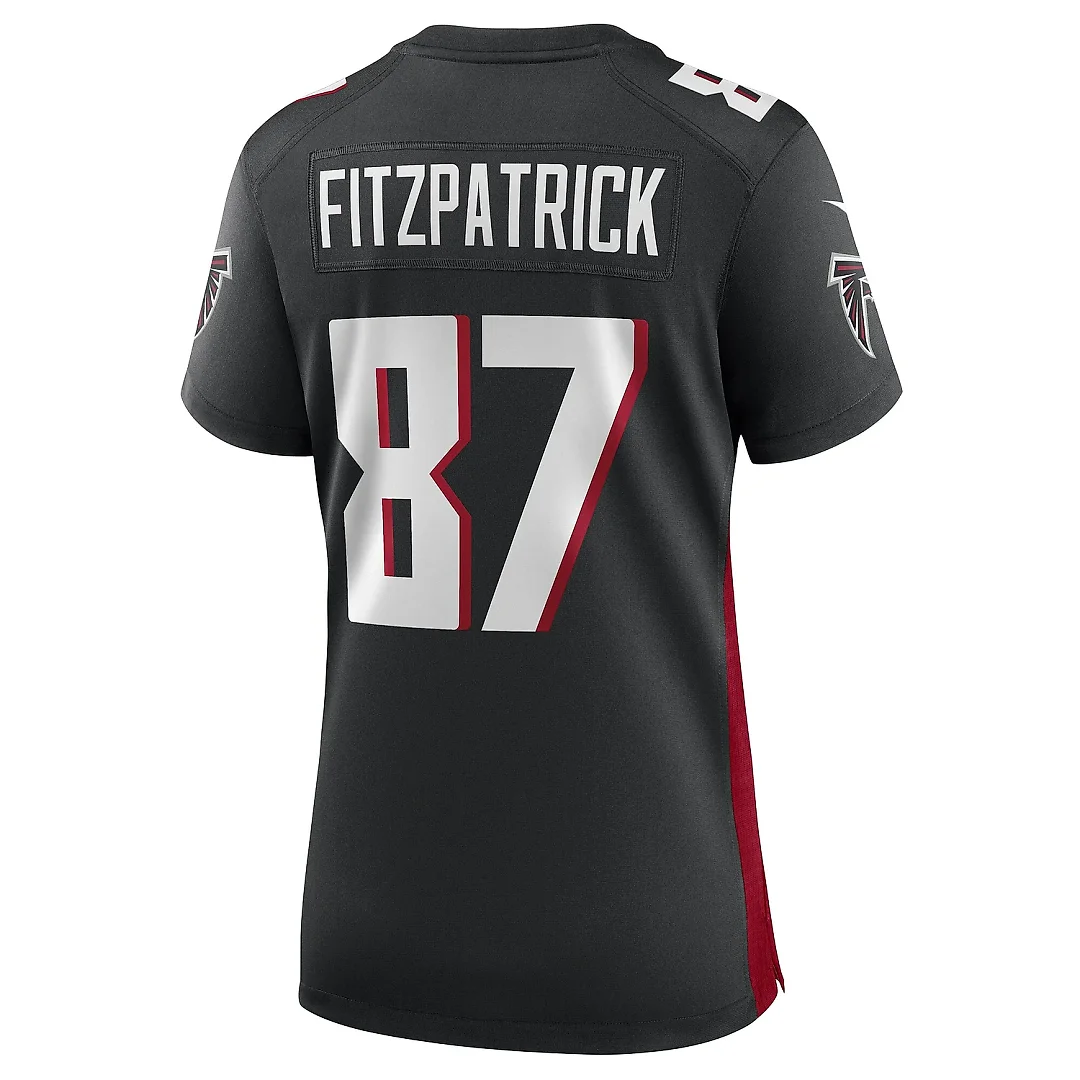 Zennovawear Women's John FitzPatrick Atlanta Falcons Black Game Player Jersey