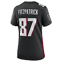 Zennovawear Women's John FitzPatrick Atlanta Falcons Black Game Player Jersey